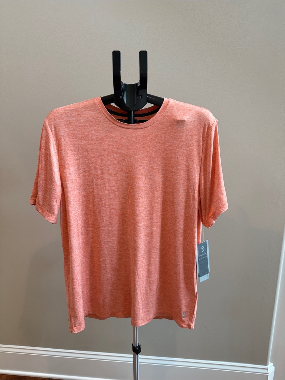 Free Country Heather Coral Short Sleeve Crewneck Tee